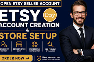 open verified etsy seller account etsy account creation etsy store setup
