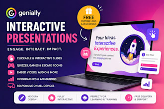 interactive genially presentations and gamified modules, gamification