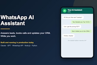 automate your business processes with ai agents and whatsapp