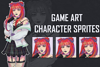 draw unique characters and expressions for your visual novel