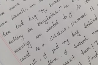 write academic and official notes or cursive handwriting