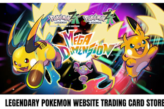 build legendary pokemon shopify store collectibles trading card game website