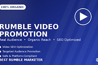 do organic rumble video promotion and marketing
