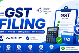 file your gst returns gstr 1, gstr 3b, and handle gst compliance
