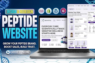 build a fda compliant peptide website on woocommerce or shopify