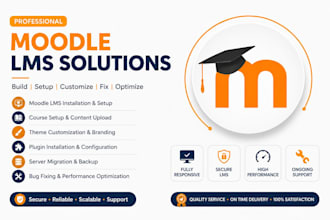 build moodle lms setup course customize theme server migration fix errors