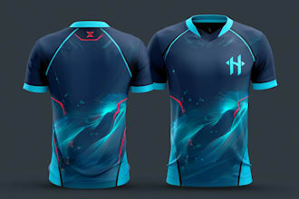 make a football, running etc jersey mockup design