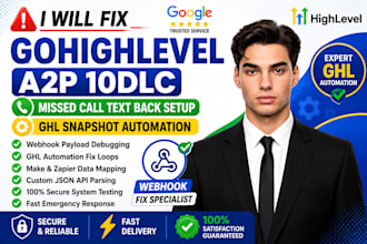 gohighlevel a2p 10dlc, missed call text back setup, ghl snapshot automation