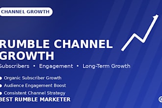 grow your rumble channel with organic marketing
