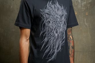 craft dark art, concept, cartoon, linocut t shirt