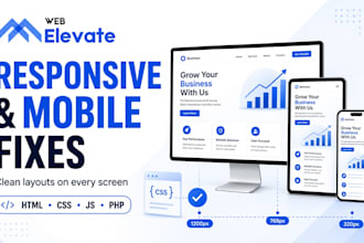 fix responsive mobile and layout issues on your website