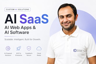 develop a custom ai app, ai saas or ai web application