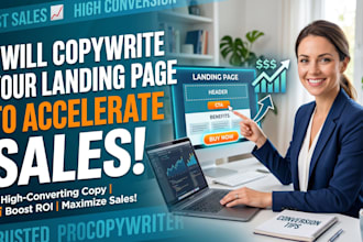 copywrite your landing page to accelerate sales
