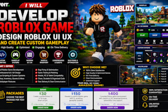 develop roblox game development, roblox ui ux design for your game