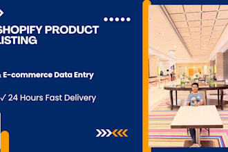 do perfect shopify product listing and ecommerce data entry