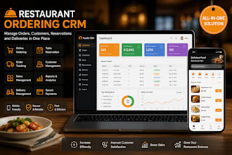 build a custom restaurant ordering CRM app for food delivery
