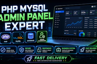 build custom PHP mysql websites or develop web applications