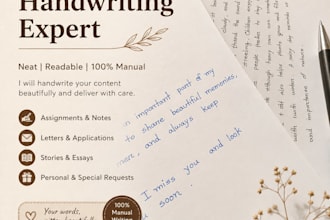 do neat and clean handwriting
