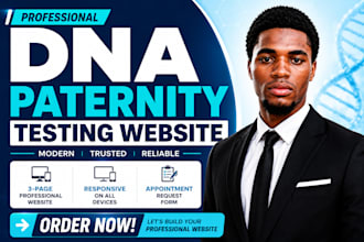 design a professional dna paternity testing website