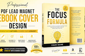 design professional PDF lead magnet book ebook cover kindle amazon KDP cover