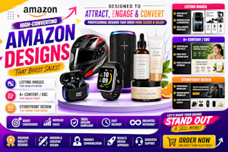 design listing images, a plus content, product image that boost conversion rate