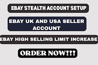 do ebay account creation setup a stable ebay UK US account ebay store design