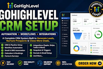 setup gohighlevel crm automation workflows and integrations