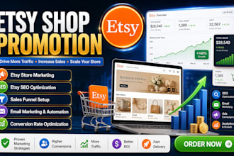 do etsy shop promotion boost etsy sales and  increase etsy traffic with etsy seo