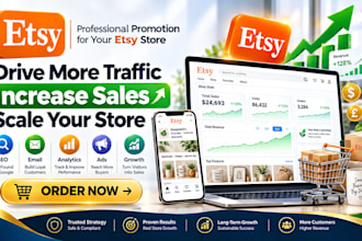promote your etsy shop to increase traffic sales and etsy seo ranking