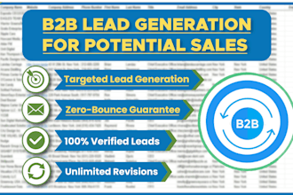 build b2b lead generation email list for potential sales