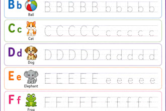 design printable alphabet tracing worksheets for kids