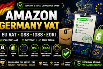 help amazon germany vat, shopify vat, eu vat, oss, ioss, eori compliance