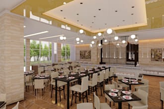 design a unique interior concept for your restaurant or cafe