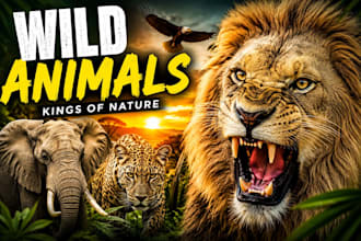 create clickable animal attack you tube thumbnails