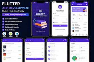 develop a flutter mobile app UI and apk