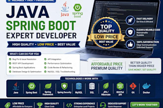 fix java spring boot backend bugs and issues