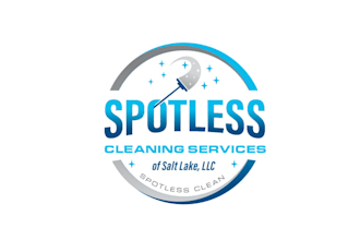 design cleaning service salt lake mountains logo