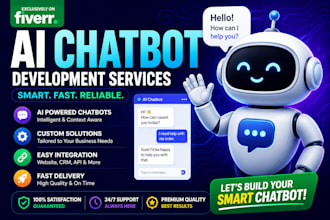 create a chatbot for your website, social media, services