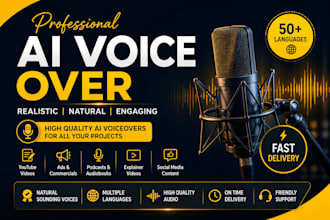 create realistic ai voice over for videos, reels and tiktok