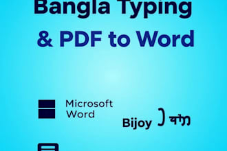 do bangla typing and pdf to word in bijoy and sutonnymj