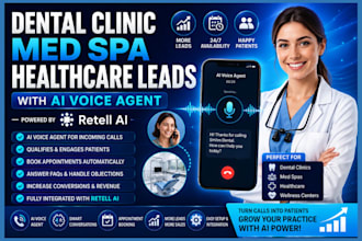 generate dental clinic med spa healthcare leads with ai voice agent retell ai