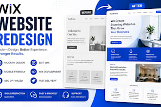 create wix website redesign