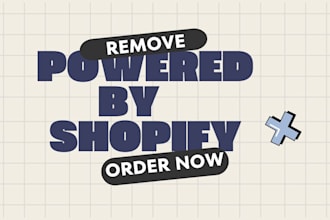 remove powered by shopify, add header logo and favicon