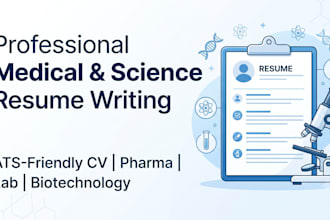 write ats friendly medical, pharma and laboratory resume
