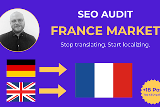audit your SEO to help your dach, UK or US brand rank in france