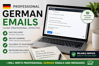 write professional german emails and messages