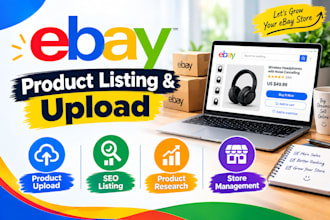 upload and list products on ebay