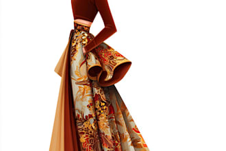 draw fashion illustration or sketch