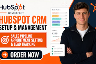 create and manage hubspot CRM sales pipeline appointment setting and lead track