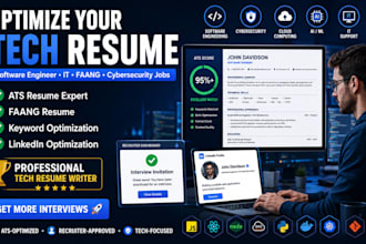 optimize your tech resume for software engineer, IT, faang and cybersecurity job